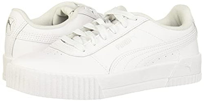 PRODUCTO 765-2 Zapatilla PUMA Carina para mujer, blanco blanco plateado, 7 M US