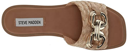 PRODUCTO 653-2 Steve Madden Gene Sandalia para Mujer, Rafia, 9.5