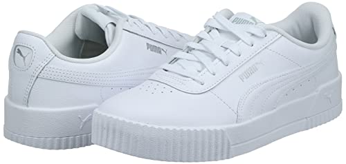 PRODUCTO 765-2 Zapatilla PUMA Carina para mujer, blanco blanco plateado, 7 M US