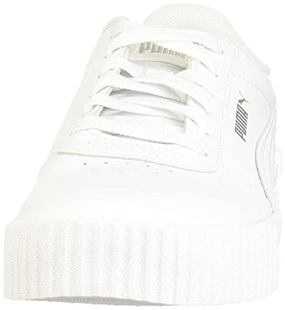 PRODUCTO 765-2 Zapatilla PUMA Carina para mujer, blanco blanco plateado, 7 M US