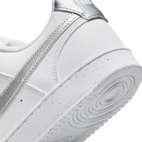 PRODUCTO 752-3 Zapatillas NIKE Wmns Court Vision Low Next Nature DH3158 108 para mujer, Blanco metálico plateado blanco, 8.5 US