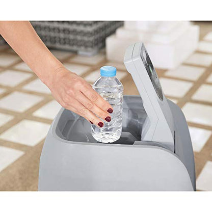 PRODUCTO 631 Bestway SaluSpa Cancún AirJet Bañera de hidromasaje inflable para 2 a 4 personas, spa portátil redondo para exteriores de 71 x 26 pulgadas con 120 chorros relajantes y cubierta, gris