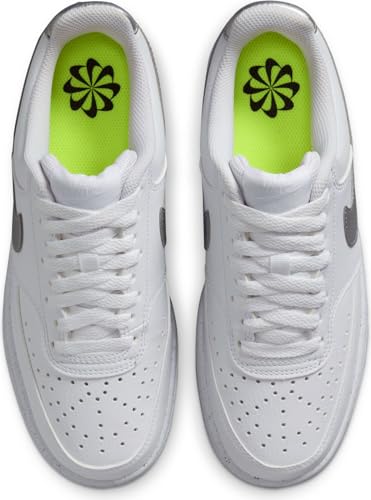 PRODUCTO 752-3 Zapatillas NIKE Wmns Court Vision Low Next Nature DH3158 108 para mujer, Blanco metálico plateado blanco, 8.5 US