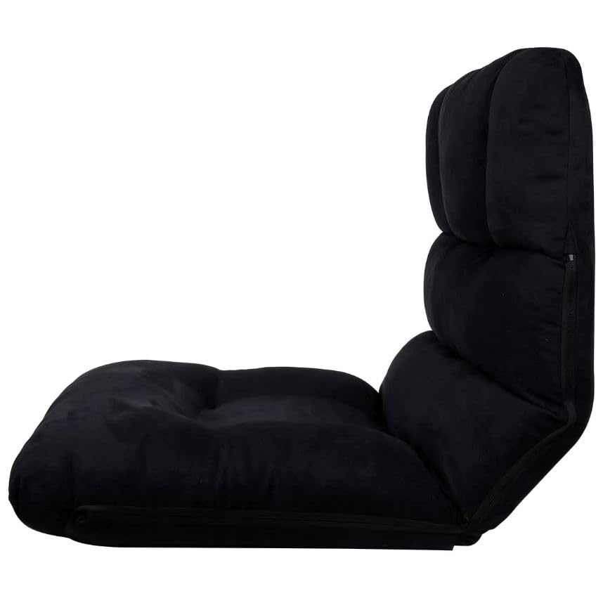 PRODUCTO 637 Silla de piso portátil ajustable, acolchado de relleno de polietileno de alta densidad, estructura acolchada con respaldo, sillón plegable, cama acolchada, sillón reclinable, juegos, meditación, sillón reclinable para TV. Con bolsa