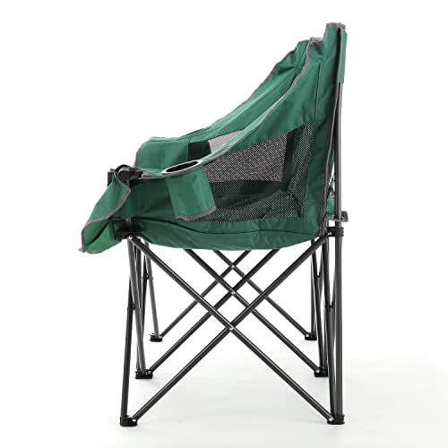 PRODUCTO 667 ARROWHEAD OUTDOOR Silla plegable portátil para acampar doble dúo Loveseat con soporte para 2 tazas y copas de vino, bolsa de transporte resistente, asientos y apoyabrazos acolchados, soporta hasta 500 libras, soporte con sede en EE. UU.