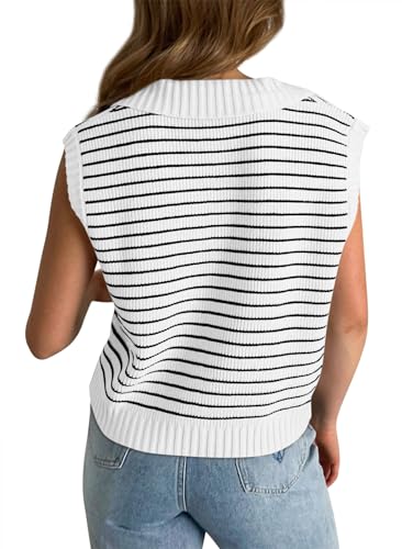 PRODUCTO 706-2 Yousify Suéteres sin mangas para mujer Moda Solapa Cuello en V Camisetas sin mangas Blusas holgadas S