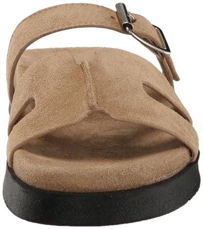 PRODUCTO 700 Steve Madden Sandalia Mayhem Slide para mujer, ante color topo, 7.5