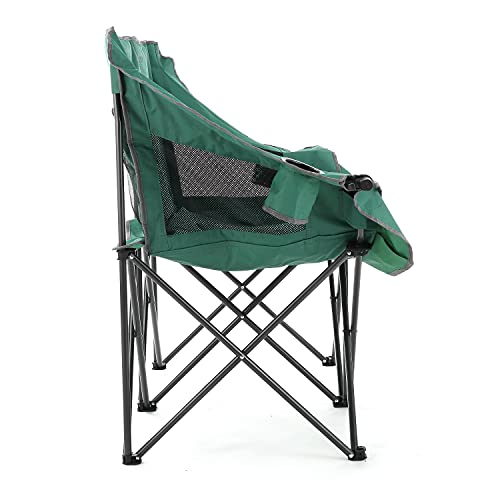 PRODUCTO 667 ARROWHEAD OUTDOOR Silla plegable portátil para acampar doble dúo Loveseat con soporte para 2 tazas y copas de vino, bolsa de transporte resistente, asientos y apoyabrazos acolchados, soporta hasta 500 libras, soporte con sede en EE. UU.