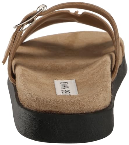 PRODUCTO 700 Steve Madden Sandalia Mayhem Slide para mujer, ante color topo, 7.5