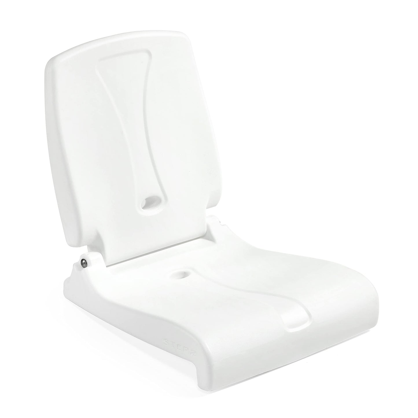 PRODUCTO 684 Step2 Asiento plegable para adultos, silla portátil para exteriores para piscina, camping, silla de picnic, proporciona apoyo para la espalda cuando se sienta en el suelo, color blanco