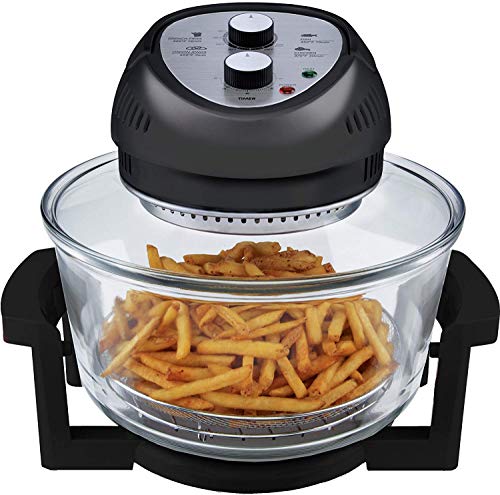 PRODUCTO 650 Horno freidora de aire grande de 16 cuartos - Horno halógeno extra grande con más de 50 freidoras de aire Libro de recetas para comidas rápidas y fáciles para toda la familia, el horno AirFryer prepara alimentos crujientes más saludables