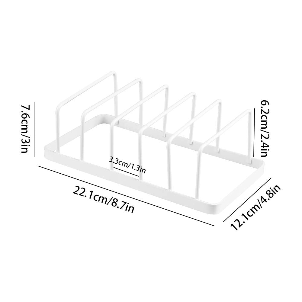 PRODUCTO 648-2 Tomorotec Escurridor de platos para platos, paquete de 2, soporte para tapas de ollas de cocina de acero de aleación, estante para secar platos, soporte para escurridor, organizador de gabinete multifuncional