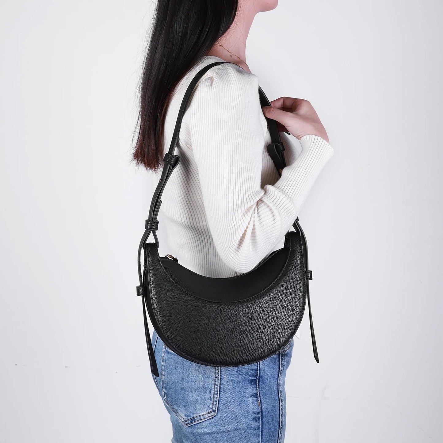 PRODUCTO 675 Bolso Crescent para mujer, bolso bandolera, bolso de hombro, bolso hobo