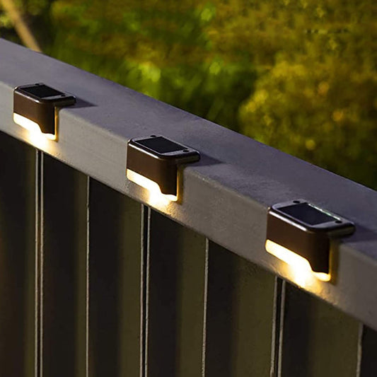 PRODUCTO 776 SOLPEX Luces solares para terraza, paquete de 16, luces solares para escalones, luces solares LED impermeables para escaleras, escalones, cercas, patios y caminos al aire libre (blanco cálido)