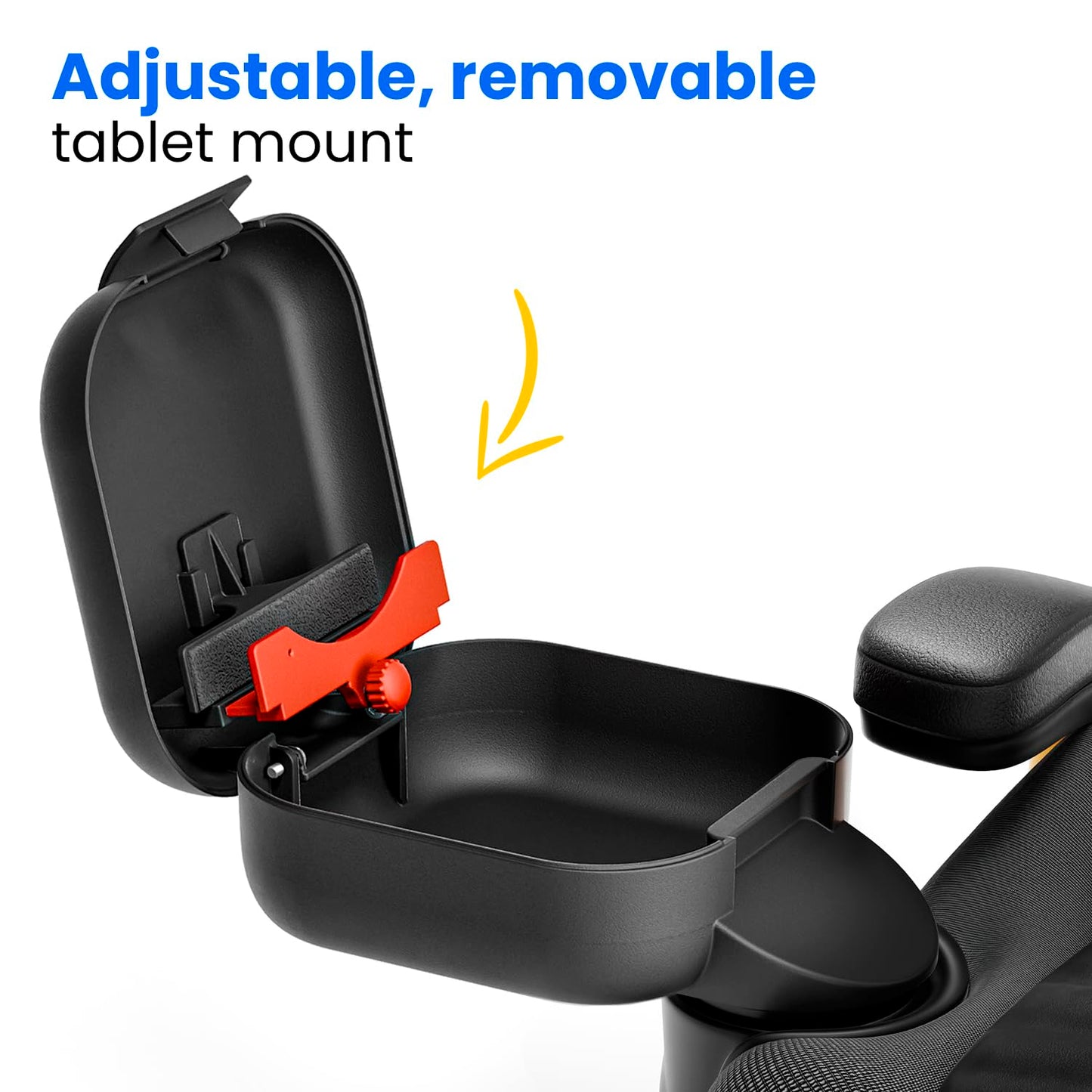 PRODUCTO 733 Consola integral para niños para asiento de automóvil - Organizador de automóvil mejorado para niños Soporte para tableta ajustable - Consola portavasos para asiento de automóvil con contenedor de almacenamiento