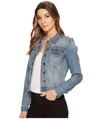 PRODUCTO 710-1 KUT de Kloth Amelia Jean Jacket Empathetic/Lavado de base medio MD