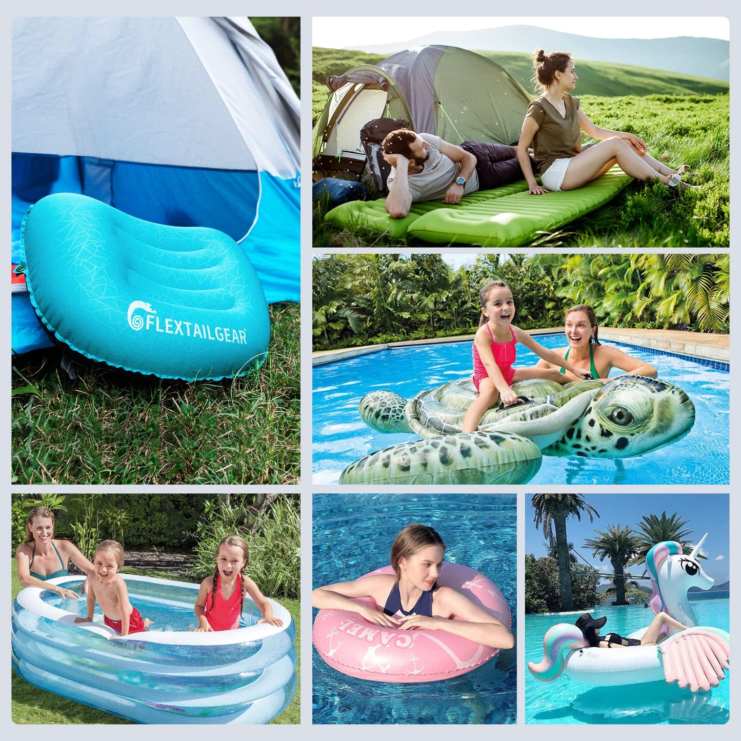 PRODUCTO 638  Bomba de aire pequeña y portátil Ultra-Mini bomba con batería de 1300 mAh USB recargable para inflar y desinflar para flotadores de piscina, cama de aire, colchón de aire, anillo de natación, bolsas de almacenamiento al vacío (azul)