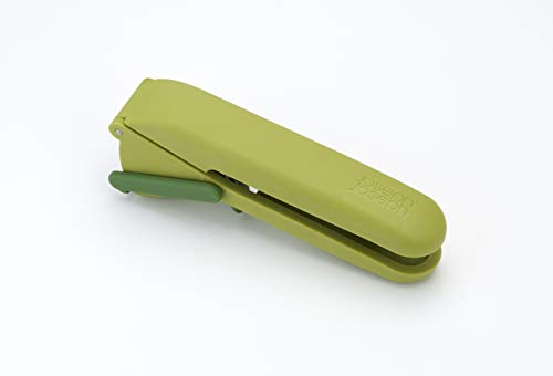 PRODUCTO 426 joseph Joseph CleanForce Press Picadora de ajos potente, fácil de apretar y con escobilla limpiadora accionada por gatillo y práctica herramienta de limpieza, talla única, verde