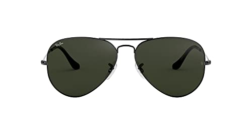 Ray-Ban RB3025 Classic Aviator Sunglasses, Gunmetal/G-15 Green, 58 mm