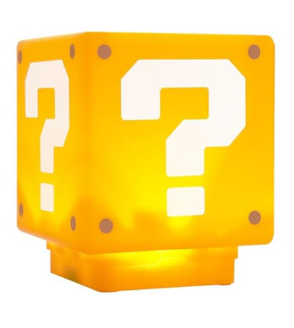 PRODUCTO 413 CARDdream Lámpara de luz nocturna portátil con forma de cubo USB con efecto de sonido para Super Mario Mini Question Block Coin Box Bros Boy Kids Gift (marca de impresión)