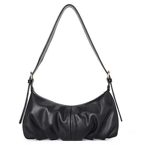 CLUCI Bolso de Hombro, Monederos para Mujer, Bolsos Hobo pequeños de Dumpling, Bolso de Mano de Cuero Vegano para Mujer con Correa Ajustable