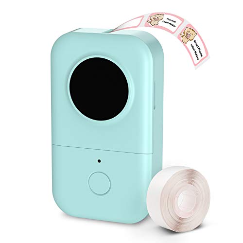 PRODUCTO 348 \Máquina para hacer etiquetas, Mini impresora de etiquetas Bluetooth portátil, Etiqueta térmica portátil para teléfono inteligente Etiquetadora pequeña Múltiples plantillas Icono de fuente Fácil de usar Sin tinta Recargable