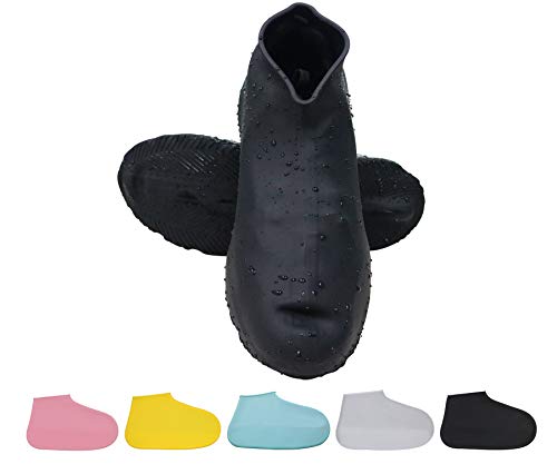 Durui Funda impermeable de silicona para zapatos, protectores de zapatos de silicona antideslizantes reutilizables para niños, mujeres y hombres.