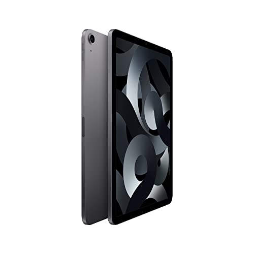 PRODUCTO 363 Apple iPad Air (quinta generación): con chip M1, pantalla Liquid Retina de 10,9 pulgadas, 64 GB, Wi-Fi 6, cámara frontal de 12 MP/trasera de 12 MP, Touch ID, batería que dura todo el día – Gris espacial