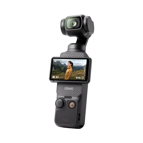 DJI Osmo Pocket 3, cámara Vlogging con CMOS de 1'' y vídeo 4K/120fps, estabilización de 3 ejes, enfoque rápido, seguimiento de rostros/objetos, pantalla táctil giratoria de 2", cámara de vídeo pequeña para fotografía, YouTube