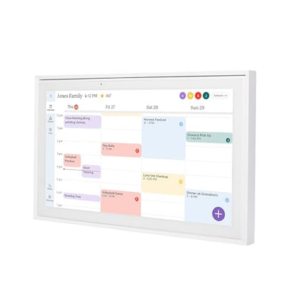 PRODUCTO 351 Calendario Skylight: Calendario digital de 15 pulgadas y tabla de tareas, pantalla interactiva táctil inteligente para horarios familiares - Soporte de pared incluido