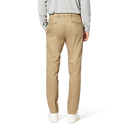 PROCUCTO 75 Dockers Pantalones elásticos de algodón Signature Lux Slim Fit para hombre, New British Khaki, 32W x 30L