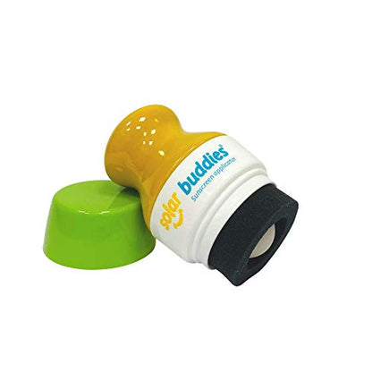 PRODUCTO 164 Aplicador de esponja enrollable recargable Green Single Solar Buddies para niños, adultos, familias, tamaño de viaje con capacidad para 100 ml, apto para viajes para protector solar, crema solar y lociones (verde)