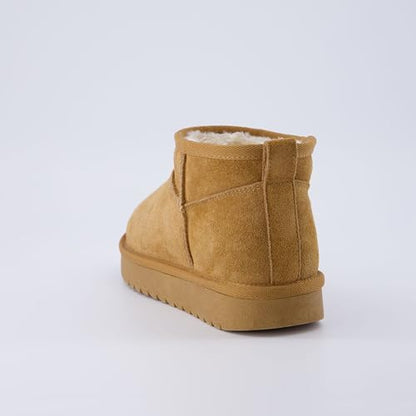 CUSHIONAIRE Botas de ante genuino para mujer + espuma viscoelástica, castaño 9