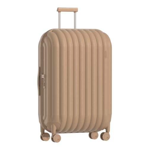 PRODUCTO 475 arttrips Equipaje de viaje de 28 pulgadas, maleta grande con 8 ruedas giratorias, equipaje rígido liviano para PC, maleta de viaje con diseño de pan, cerradura TSA, marrón, equipaje grande rígido de 28 pulgadas, 98 L