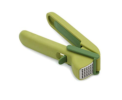 PRODUCTO 426 joseph Joseph CleanForce Press Picadora de ajos potente, fácil de apretar y con escobilla limpiadora accionada por gatillo y práctica herramienta de limpieza, talla única, verde