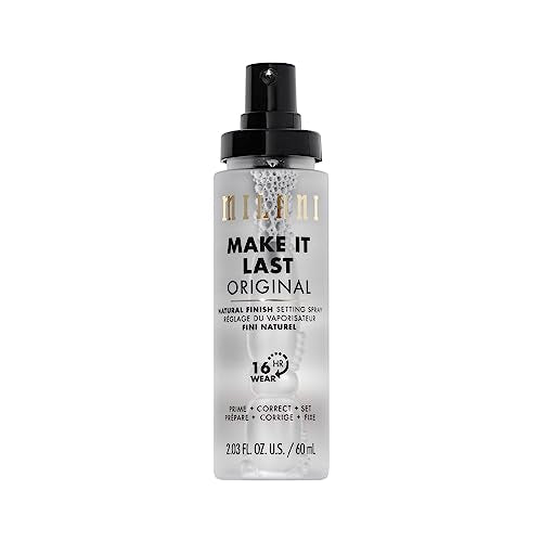 Milani Make It Last Original - Natural Finish Setting Spray 3-in-1 Setting Spray and Primer- Prime + Correct + Set Makeup Finishing Spray and Primer - Long Lasting Makeup Primer and Spray (2.03 Fl. Oz.)