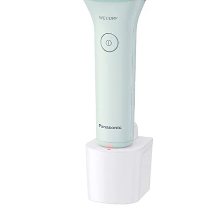 Panasonic Close Curves Maquinilla de afeitar eléctrica para mujer, afeitadora inalámbrica de 3 hojas con recortadora emergente, funcionamiento en seco húmedo - ES-WL60-G (menta)