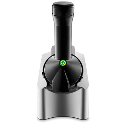 PRODUCTO 502 Yonanas 902 Classic Vegan, máquina para servir suaves de frutas congeladas sin lácteos, incluye 36 recetas, 200 vatios, plateado