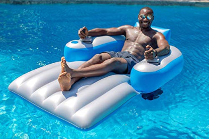 PRODUCTO 287 Splash Runner 2.5 Tumbona de piscina inflable motorizada, balsa de hamaca de agua para piscina o lago, juguete para adultos y niños, liviano, duradero, hélices cerradas con parrilla de seguridad, se requieren baterías.