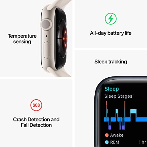 Apple Watch Series 8 [GPS 45 mm] Reloj inteligente con