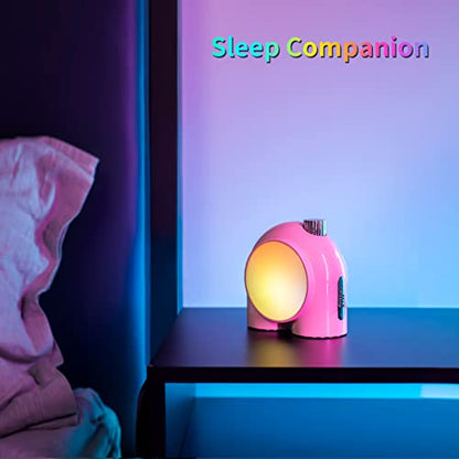 PRODUCTO 78 Divoom Planet-9 Lámpara de humor inteligente, lámpara de mesa inalámbrica con LED RGB programable para dormitorio, sala de juegos, oficina, rosa