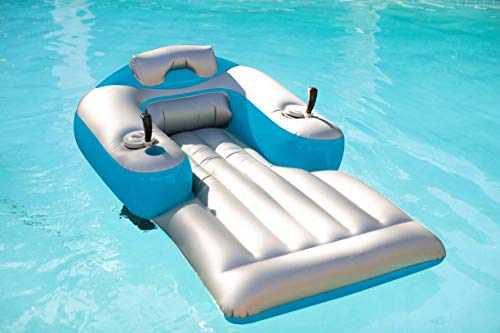 PRODUCTO 287 Splash Runner 2.5 Tumbona de piscina inflable motorizada, balsa de hamaca de agua para piscina o lago, juguete para adultos y niños, liviano, duradero, hélices cerradas con parrilla de seguridad, se requieren baterías.