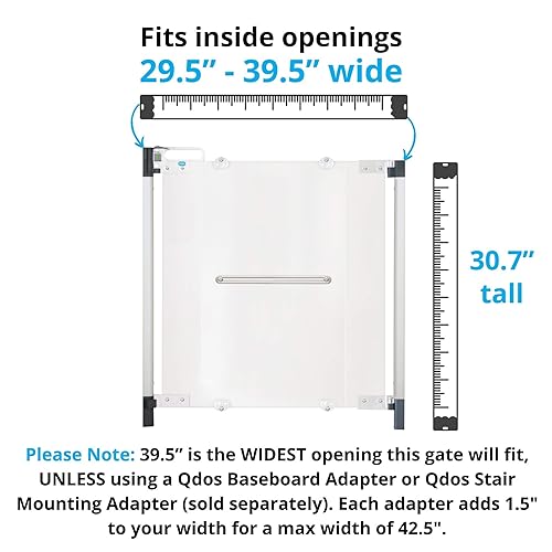 PRODUCTO 136 Puerta de seguridad para bebés Qdos Crystal Designer - Cumple con los estándares europeos más estrictos - Diseño moderno y seguridad incomparable - Belleza y seguridad juntas por fin - Instalación sencilla | Montaje de hardware