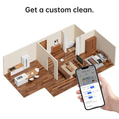 Dreametech L10s Ultra Robot Aspirador y Trapeador Combo, Limpieza y Secado Automático de Trapeador, Base Auto-Recarga y Autovaciado para 60 Días de Limpieza, Succión 5300Pa y Navegación AI, Compatible con Alexa
