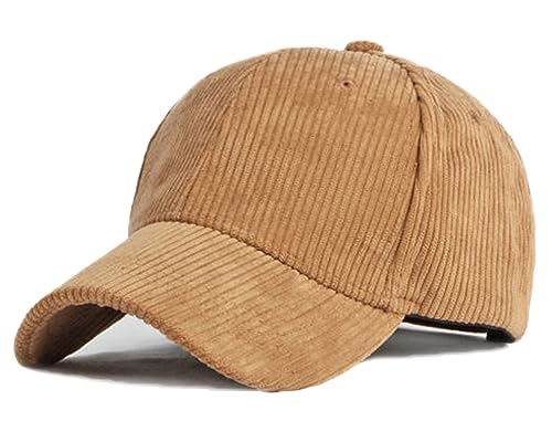 PRODUCTO 546 Gorra de béisbol de pana unisex, gorra de camionero ajustable de color sólido vintage para viajes al aire libre