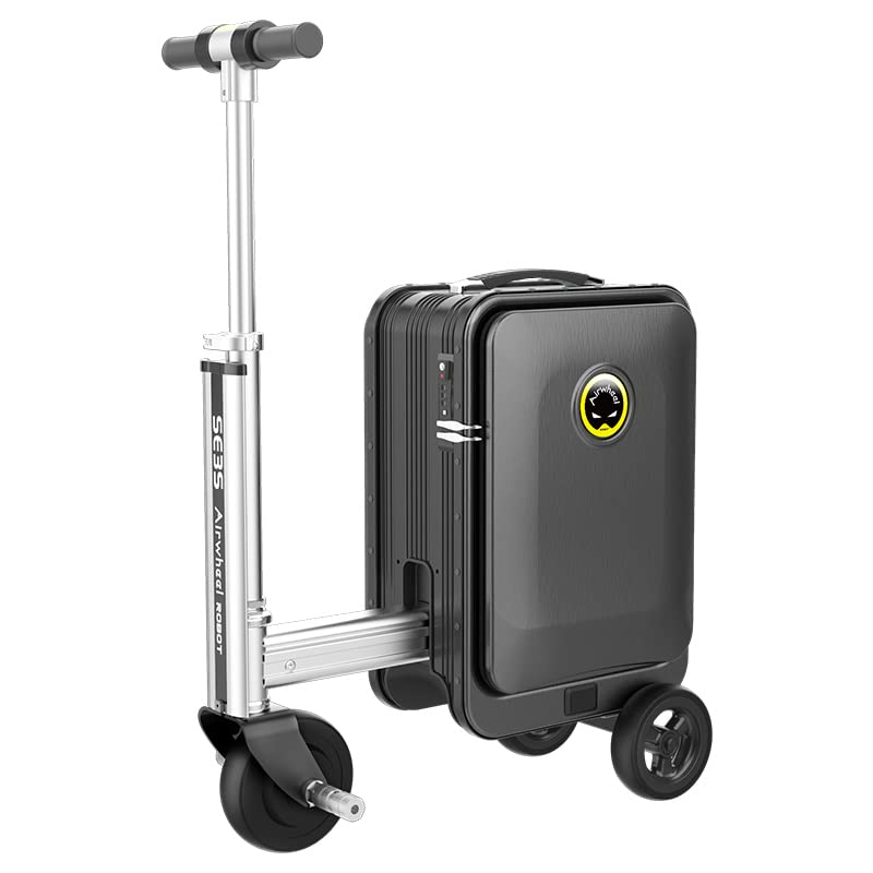 Airwheel SE3S Smart Rideable Suitcase Scooter eléctrico de equipaje para viajes (negro)