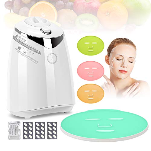 JJ.Yoma Máquina para hacer cremas faciales, máquina profesional para mascarillas faciales, colágeno, frutas y verduras, fabricante automático de mascarillas para el cuidado facial con recordatorio de voz humana