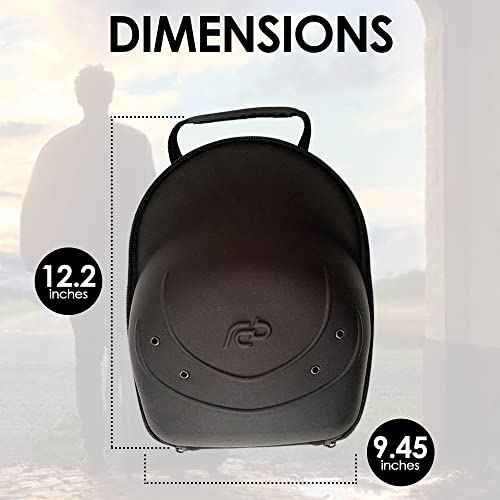 Legrand Products Estuche de viaje para sombreros (portador de gorras 1-5), organizador, estuche de transporte para sombreros con correa para el hombro para hombres, mujeres, almacenamiento de gorras de béisbol, color negro