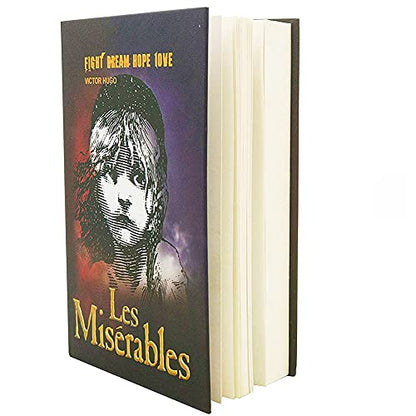 EIOUMAX Caja Fuerte para Libros Diversion Secret Libro Real Caja Fuerte Oculta con Cerradura de Llave Bloqueo de Libros de Papel Real-Los Miserables