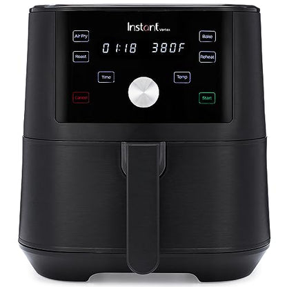 Horno freidora de aire Instant Vortex de 4 cuartos, funciones 4 en 1, de los creadores de Instant Pot, programas de cocción inteligentes personalizables, canasta antiadherente y apta para lavavajillas, aplicación con más de 100 recetas